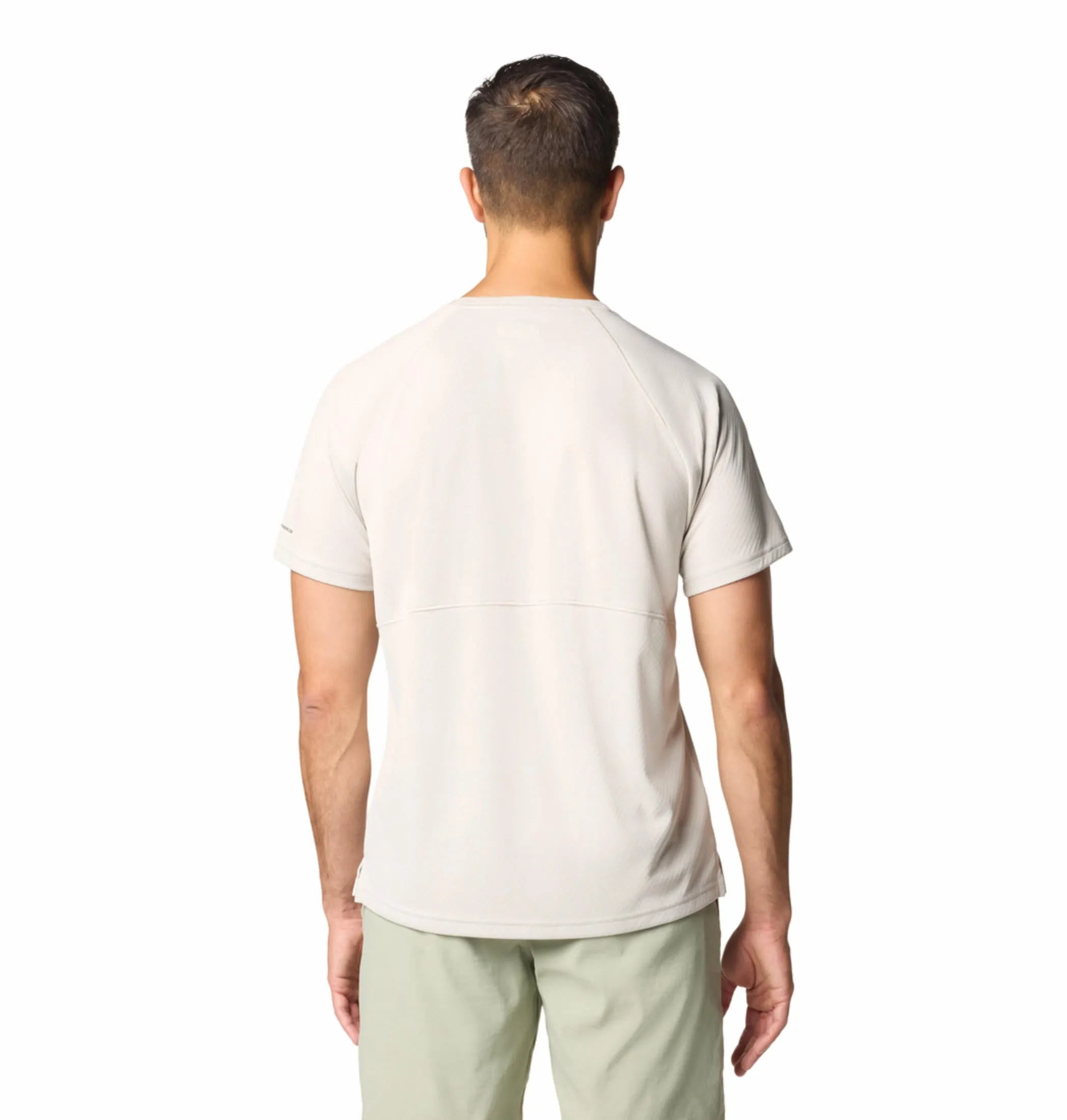 Columbia Men Brown Omni-Shade Alpine Chill Pro Crew Tshirt