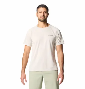 Columbia Men Brown Omni-Shade Alpine Chill Pro Crew Tshirt