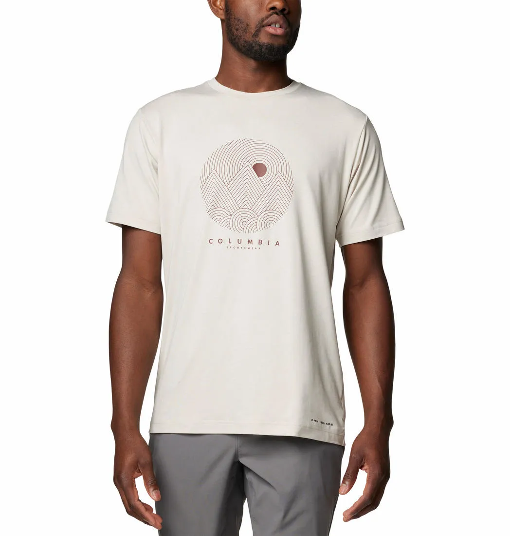 Columbia Men Brown Omni-Shade Kwick Hike Graphic Tshirt