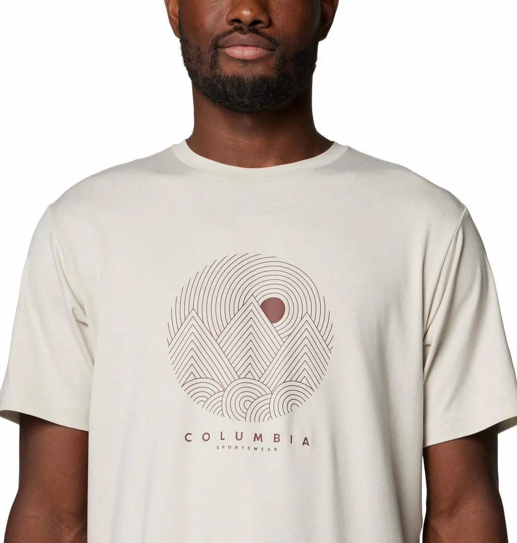 Columbia Men Brown Omni-Shade Kwick Hike Graphic Tshirt