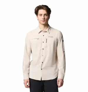 Columbia Men Brown Omni-Shade Summit Valley Woven Long Sleeve Shirt