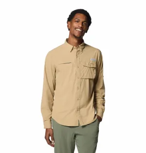 Columbia Men Brown Omni-Shade Wild Cast Long Sleeve Shirt