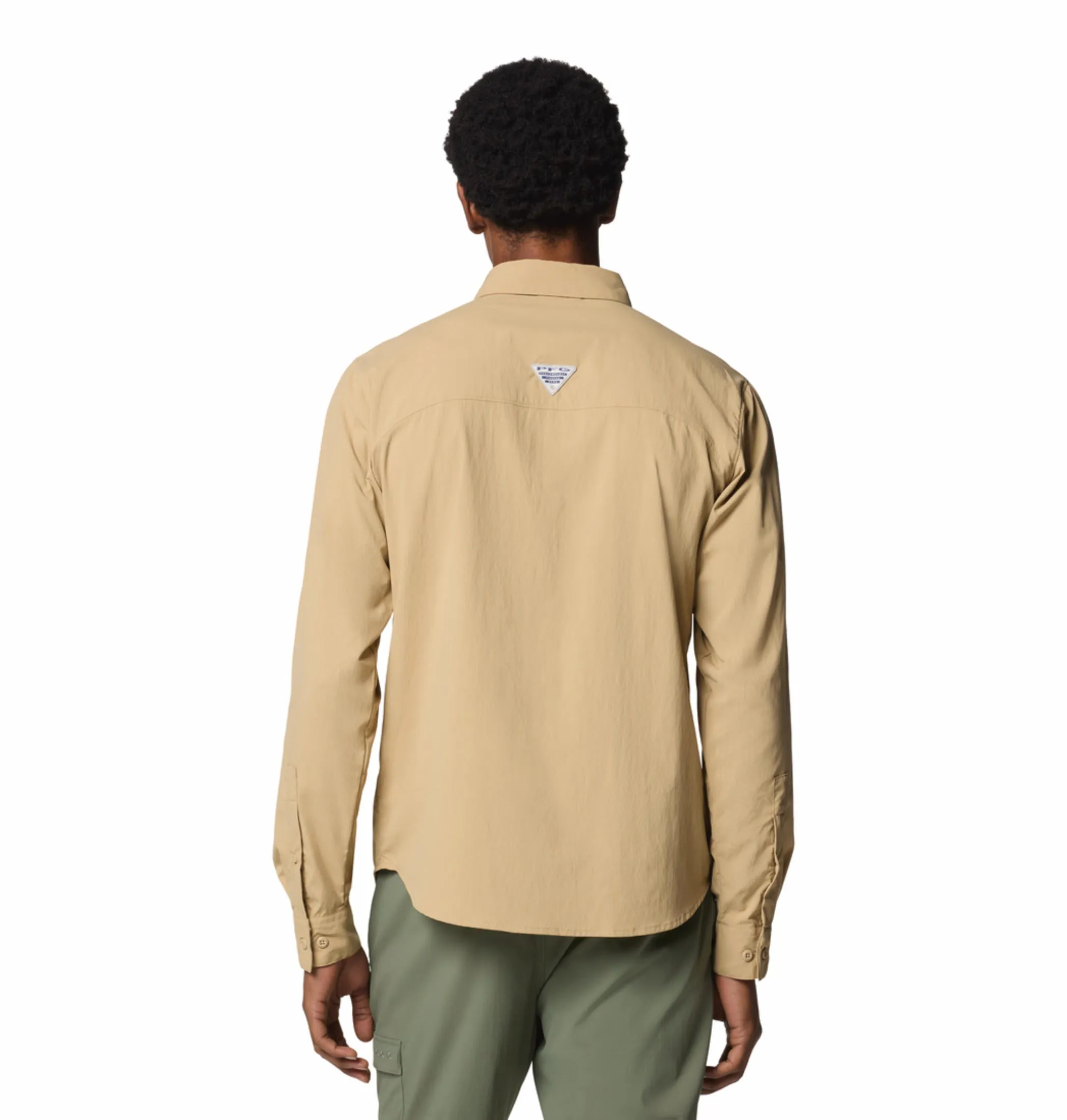Columbia Men Brown Omni-Shade Wild Cast Long Sleeve Shirt