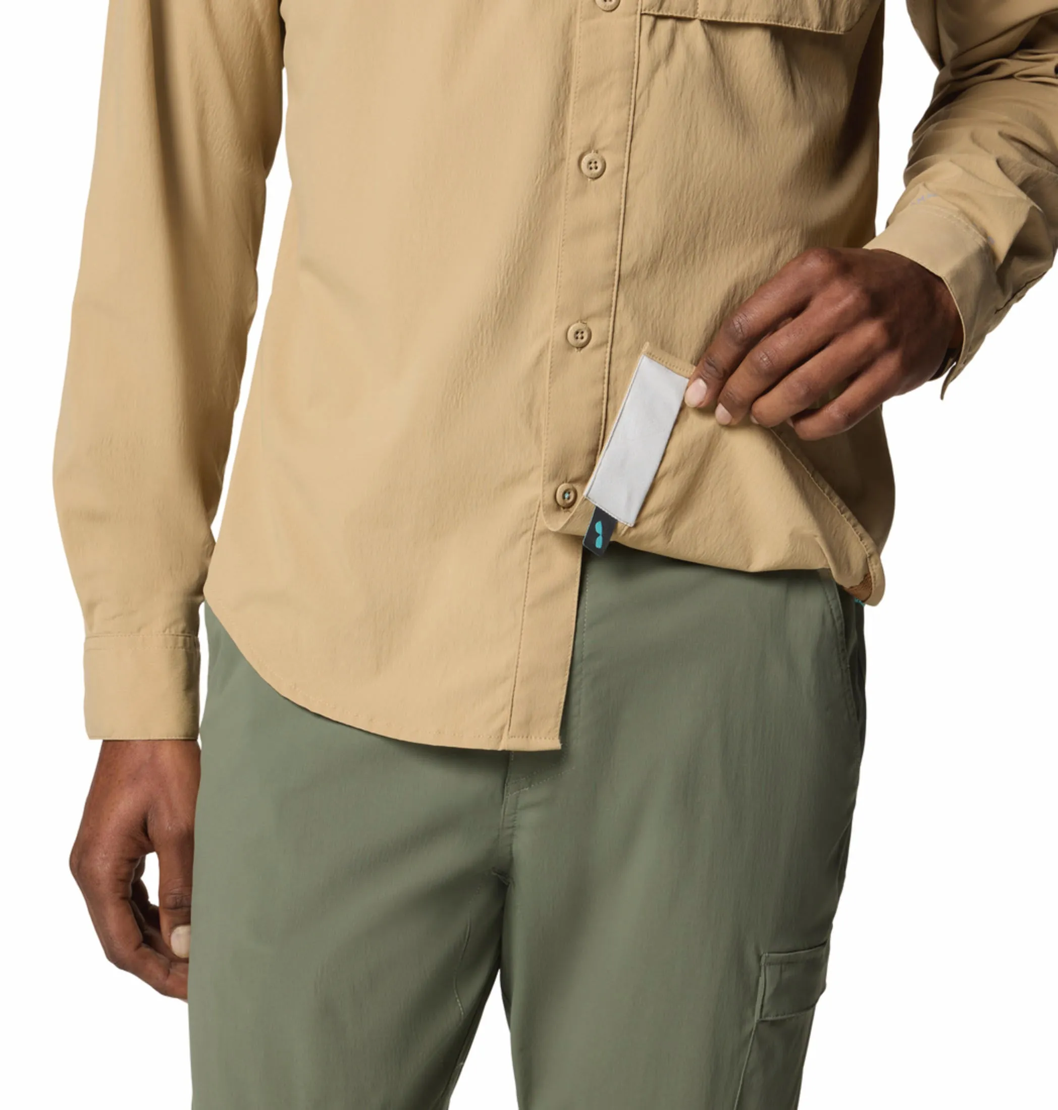 Columbia Men Brown Omni-Shade Wild Cast Long Sleeve Shirt