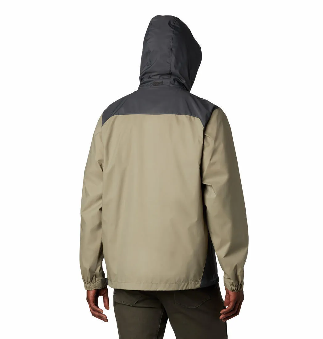Columbia Men Brown Omni-Shield Glennaker Lake Rain Waterproof Rain Jacket