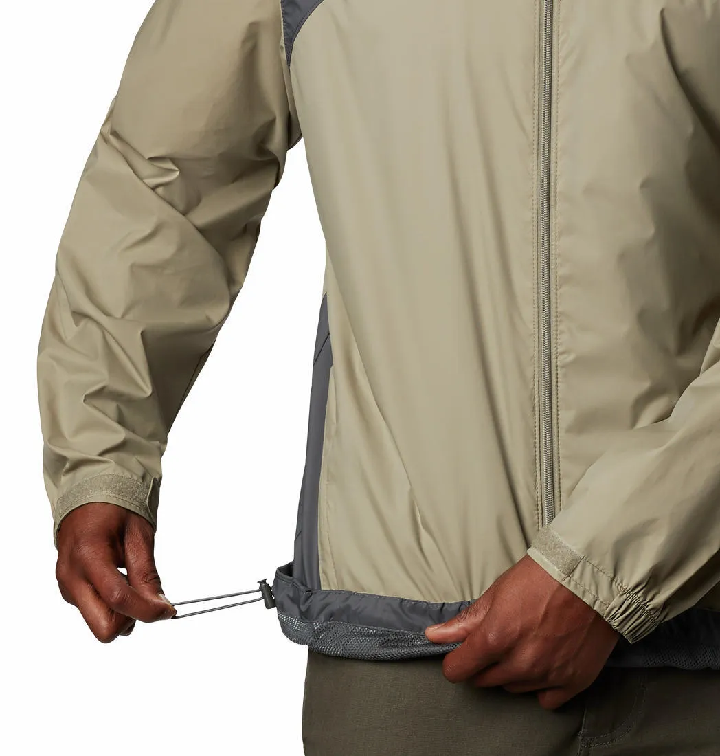 Columbia Men Brown Omni-Shield Glennaker Lake Rain Waterproof Rain Jacket