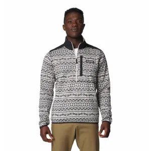 Columbia Men Brown Sweater Weather Printed Half Zip II Fleece