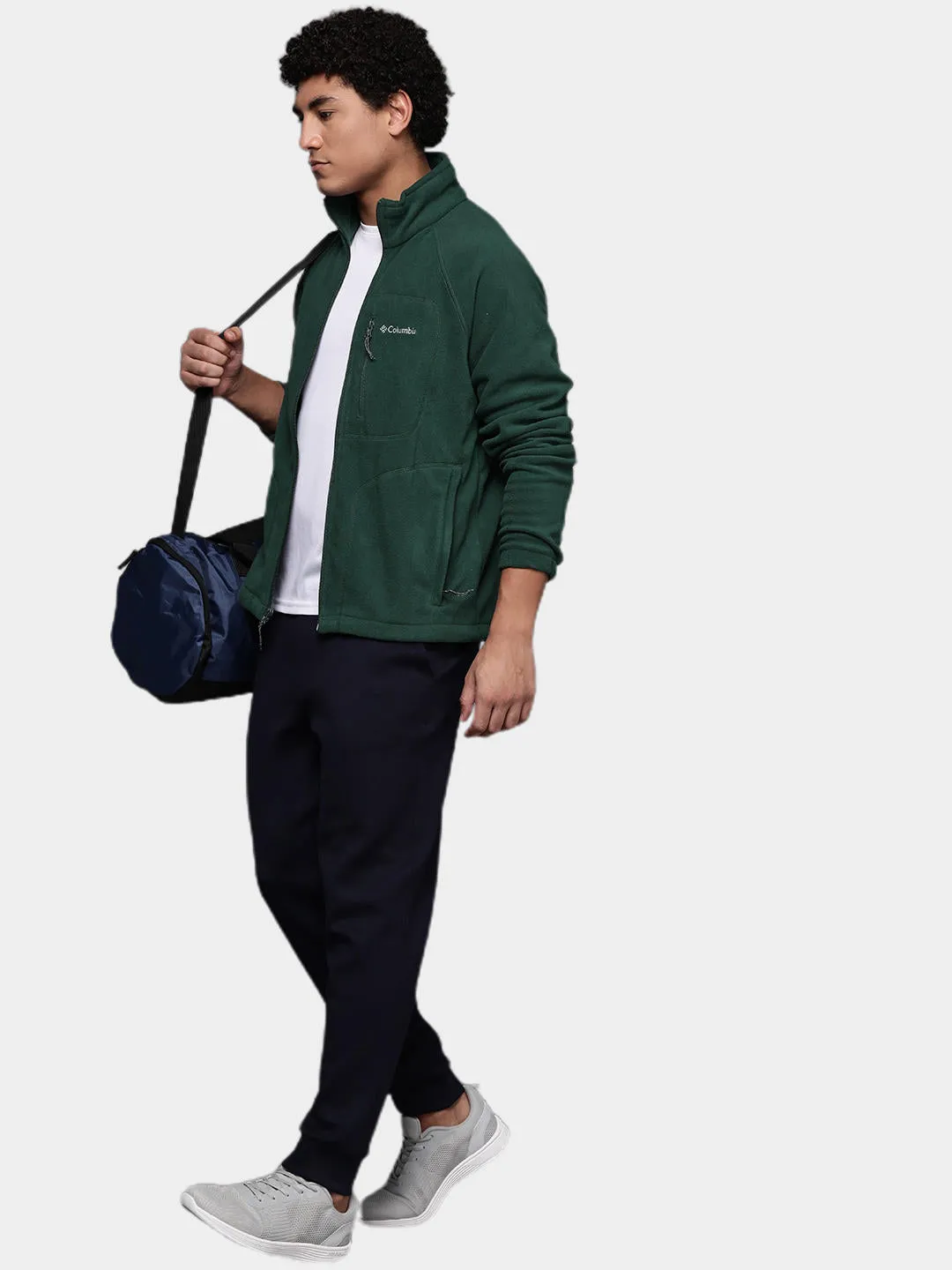 Columbia Men Green Fast Trek II Fleece Jacket