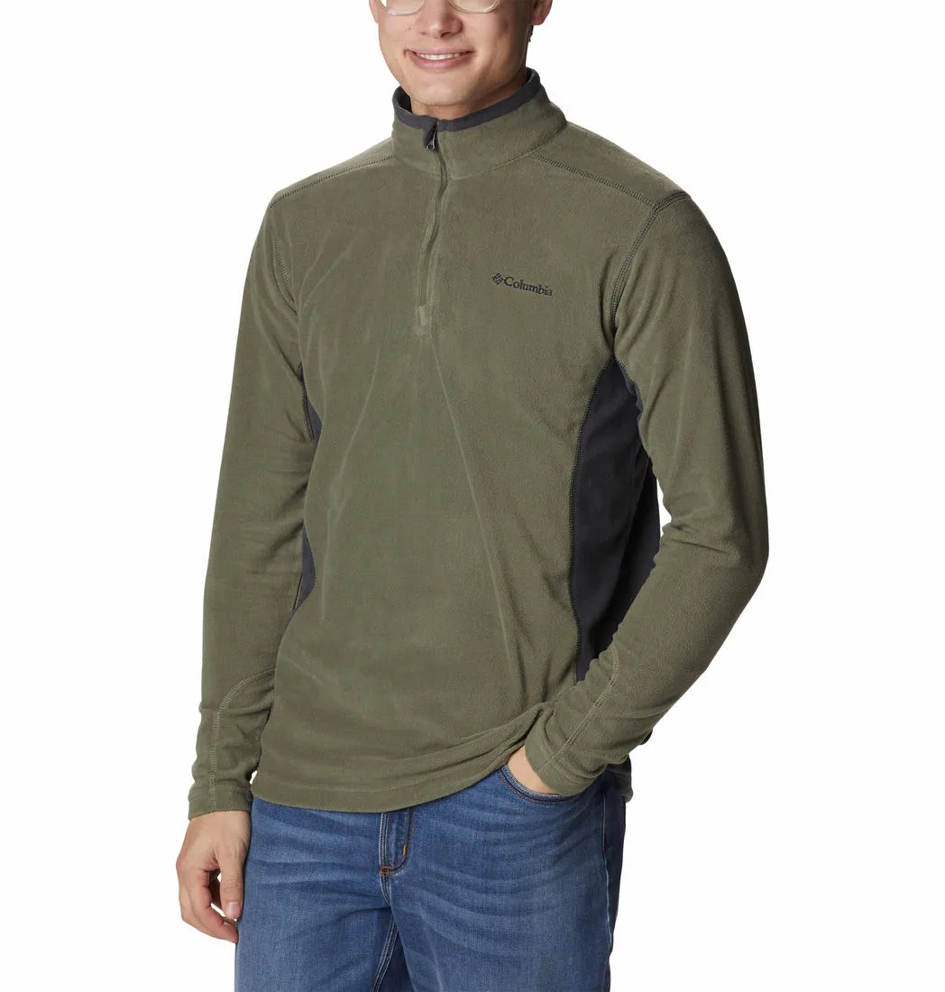 Columbia Men Green Klamath Range II Half Zip Fleece