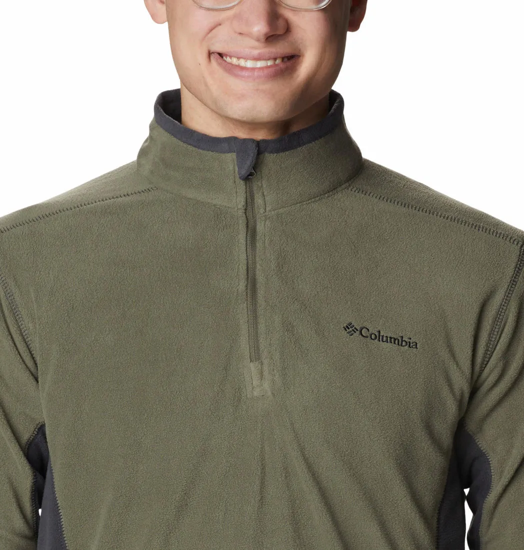 Columbia Men Green Klamath Range II Half Zip Fleece