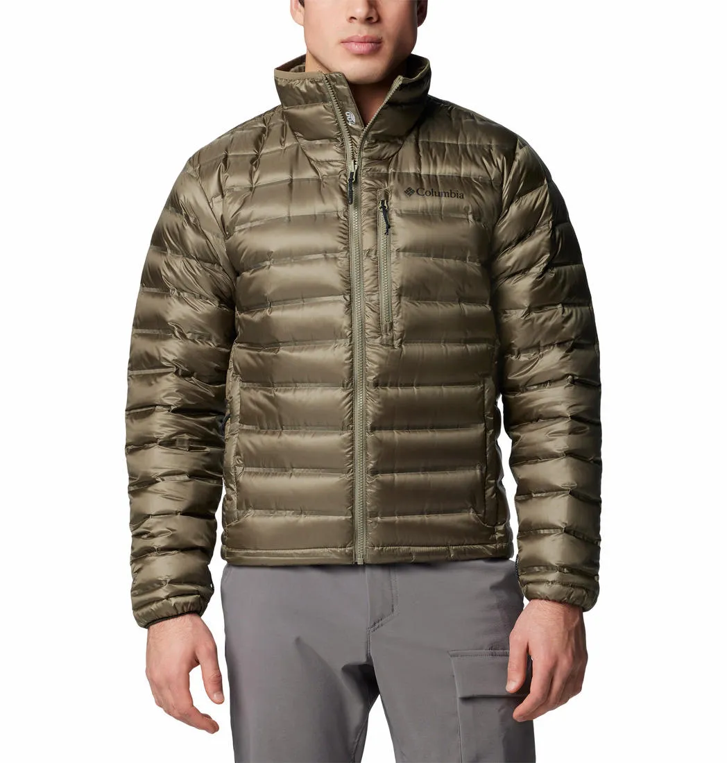 Columbia Men Green Omni-Heat Infinity Pebble Peak II Down Jacket