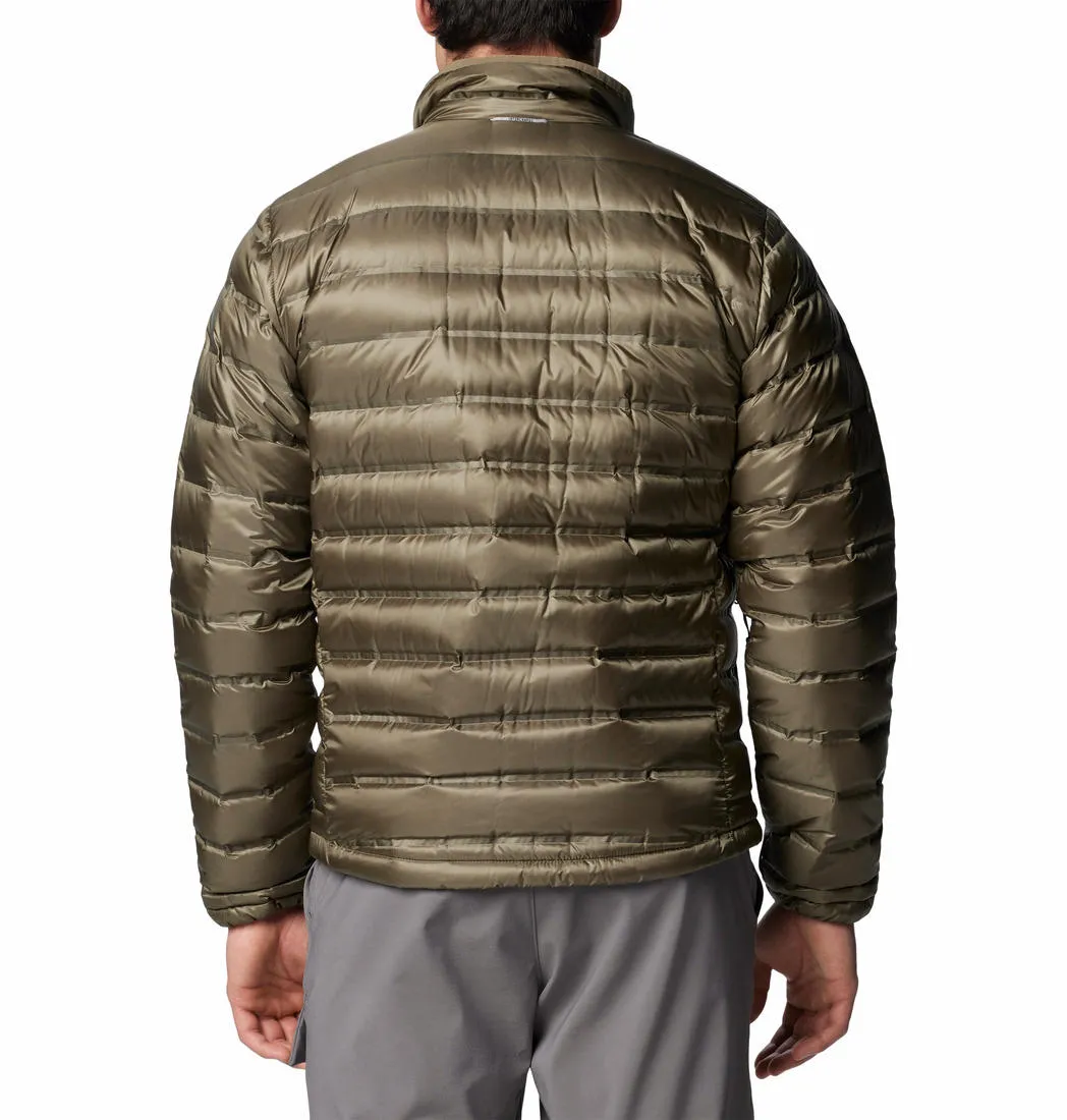 Columbia Men Green Omni-Heat Infinity Pebble Peak II Down Jacket