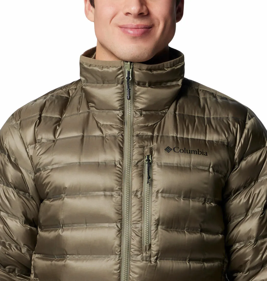Columbia Men Green Omni-Heat Infinity Pebble Peak II Down Jacket