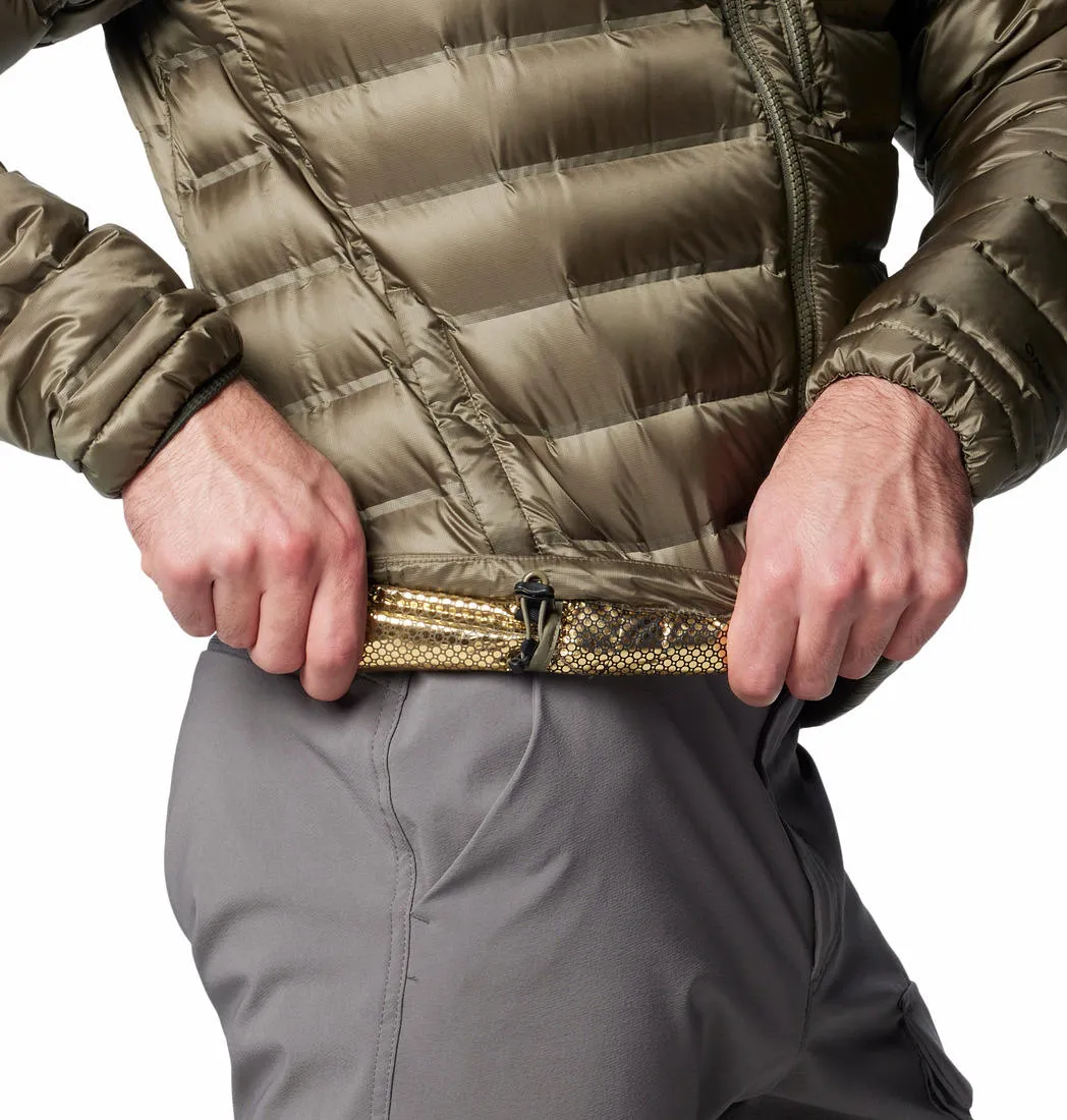 Columbia Men Green Omni-Heat Infinity Pebble Peak II Down Jacket