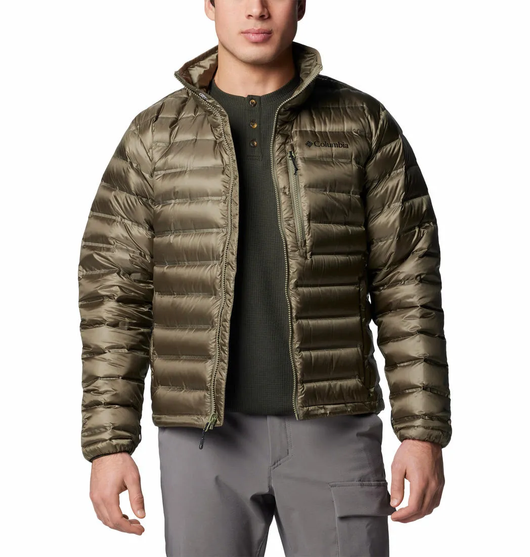 Columbia Men Green Omni-Heat Infinity Pebble Peak II Down Jacket
