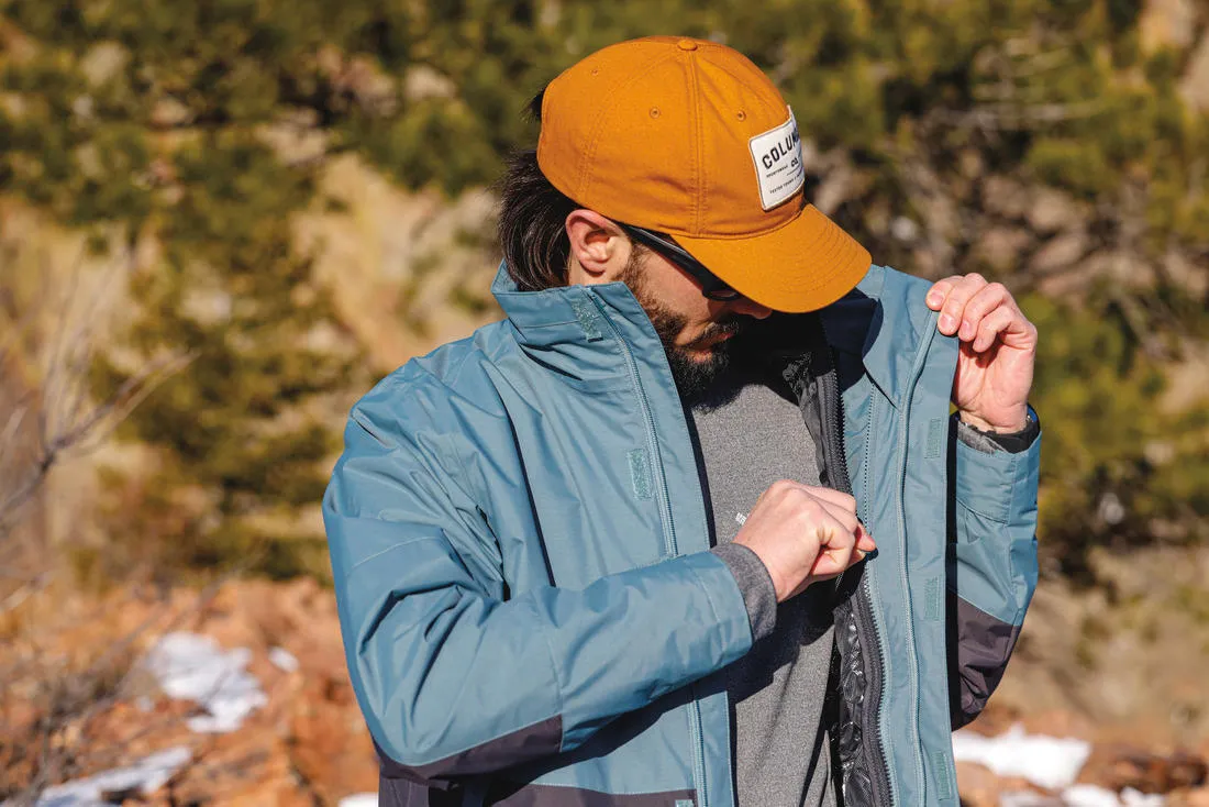 Columbia Men Green Omni-Heat Reflective Agate Alley Inetrchangeable Jacket