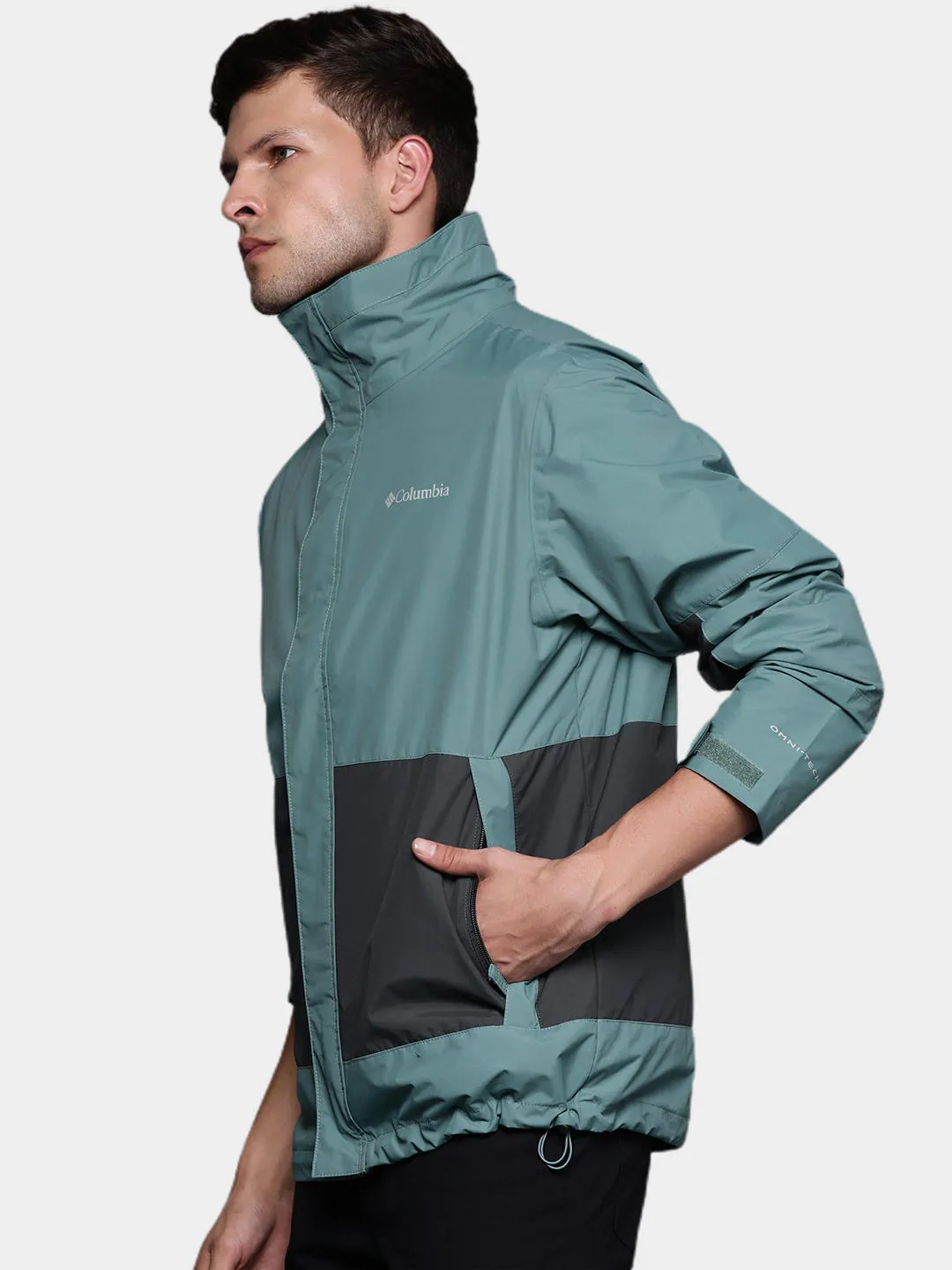 Columbia Men Green Omni-Heat Reflective Agate Alley Inetrchangeable Jacket