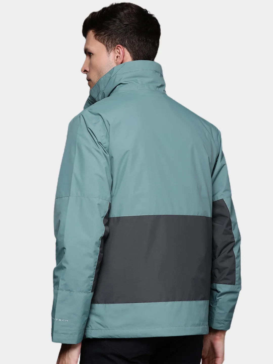Columbia Men Green Omni-Heat Reflective Agate Alley Inetrchangeable Jacket