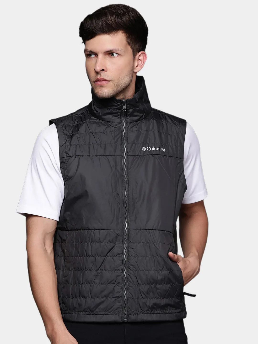 Columbia Men Green Omni-Heat Reflective Agate Alley Inetrchangeable Jacket