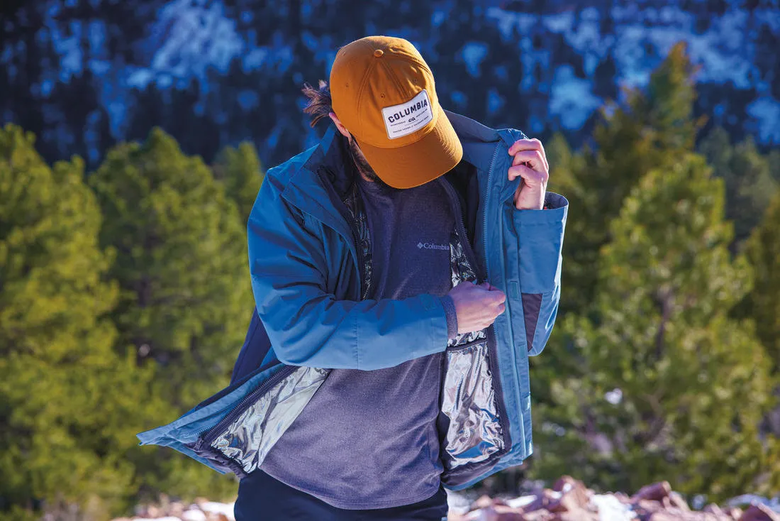 Columbia Men Green Omni-Heat Reflective Agate Alley Inetrchangeable Jacket