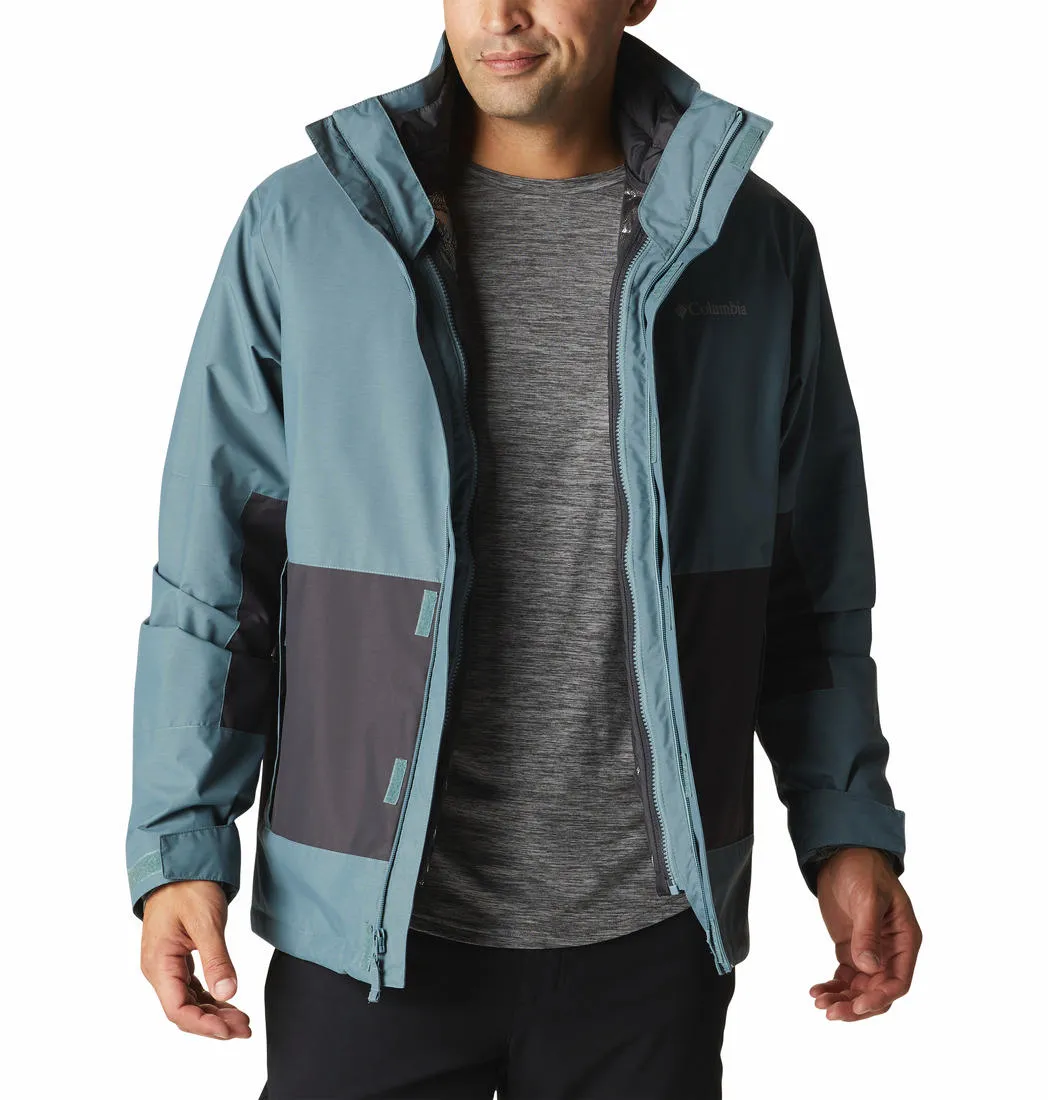 Columbia Men Green Omni-Heat Reflective Agate Alley Inetrchangeable Jacket