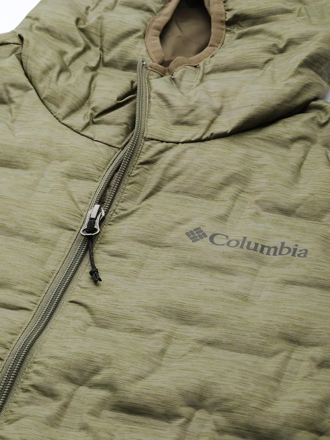 Columbia Men Green Omni-Heat Reflective Delta Ridge Hooded Down Jacket