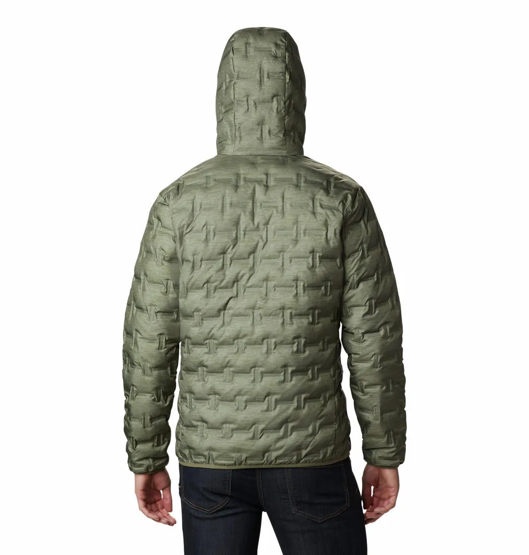 Columbia Men Green Omni-Heat Reflective Delta Ridge Hooded Down Jacket