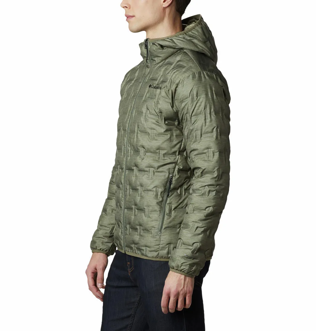 Columbia Men Green Omni-Heat Reflective Delta Ridge Hooded Down Jacket