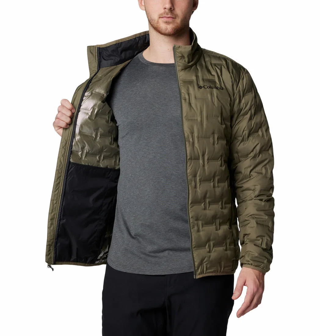 Columbia Men Green Omni-Heat Reflective Delta Ridge II Down Jacket