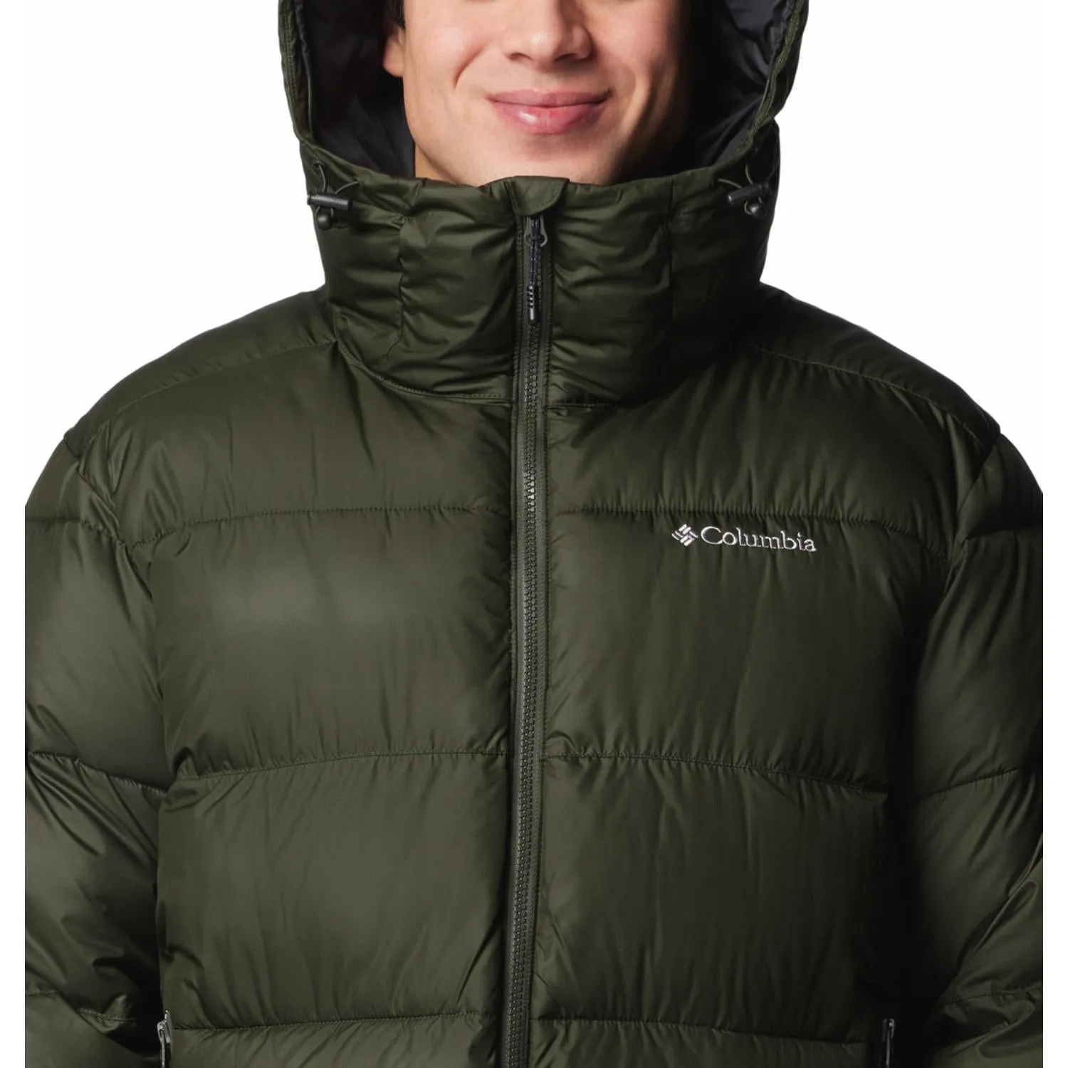 Columbia Men Green Omni-Heat Reflective Pike Lake Parka Parka Jacket