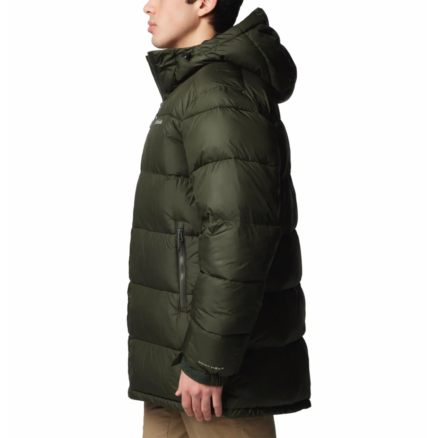 Columbia Men Green Omni-Heat Reflective Pike Lake Parka Parka Jacket