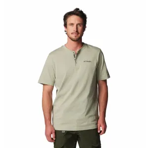 Columbia Men Green Omni-Shade LandroamerHenley II Tshirt