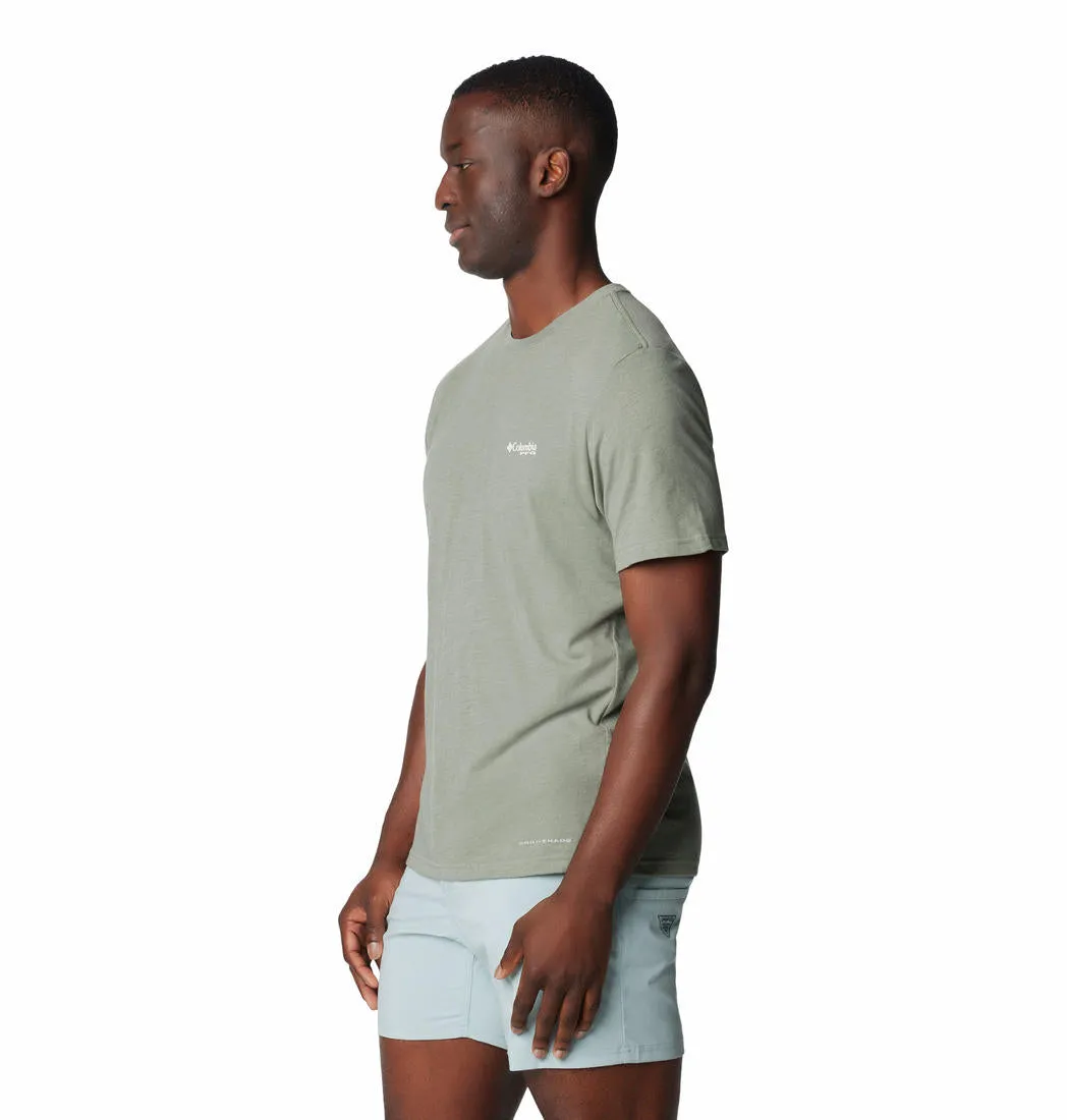 Columbia Men Green Omni-Shade PFG Tarpon Rise Tech Tshirt