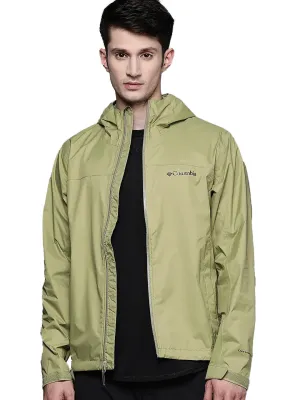 Columbia Men Green Omni-Wick EvaPOURation Waterproof Rain Jacket
