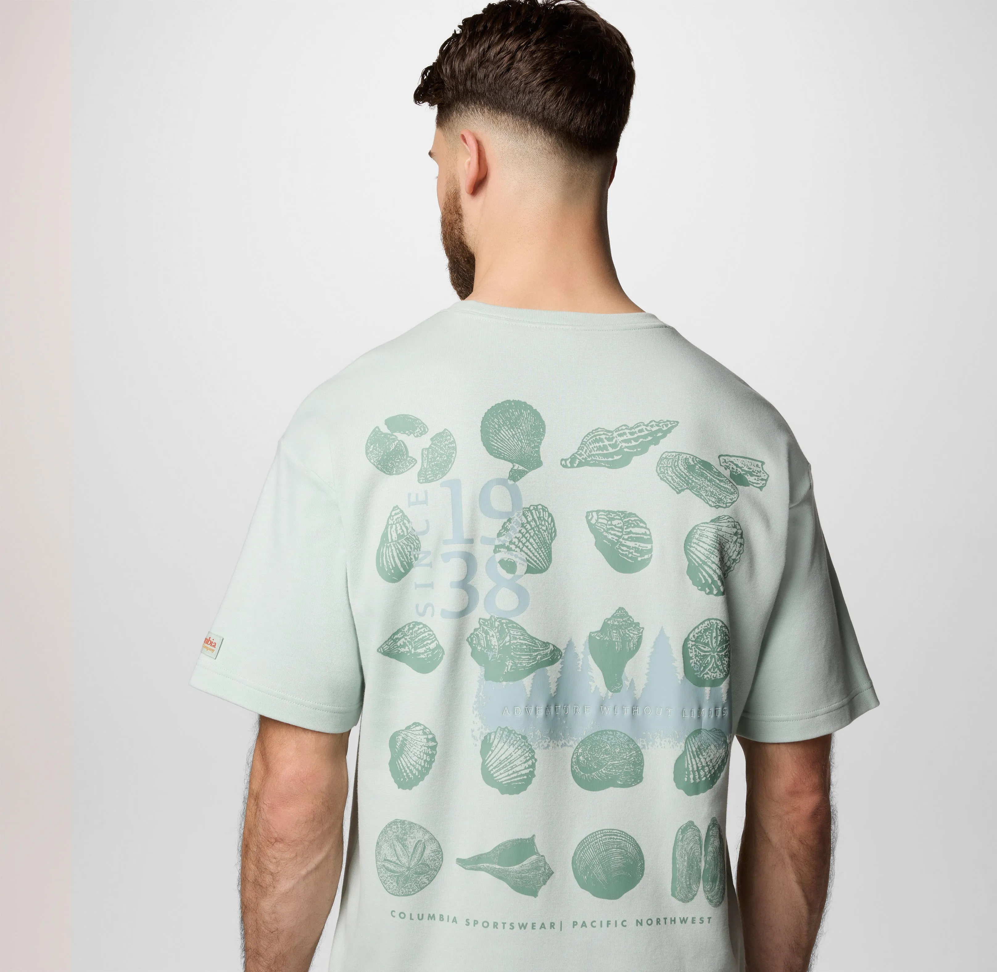 Columbia Men Green Sun Protection CSC Heritage Graphic Tshirt