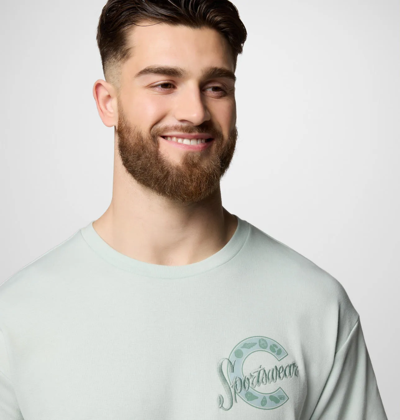 Columbia Men Green Sun Protection CSC Heritage Graphic Tshirt