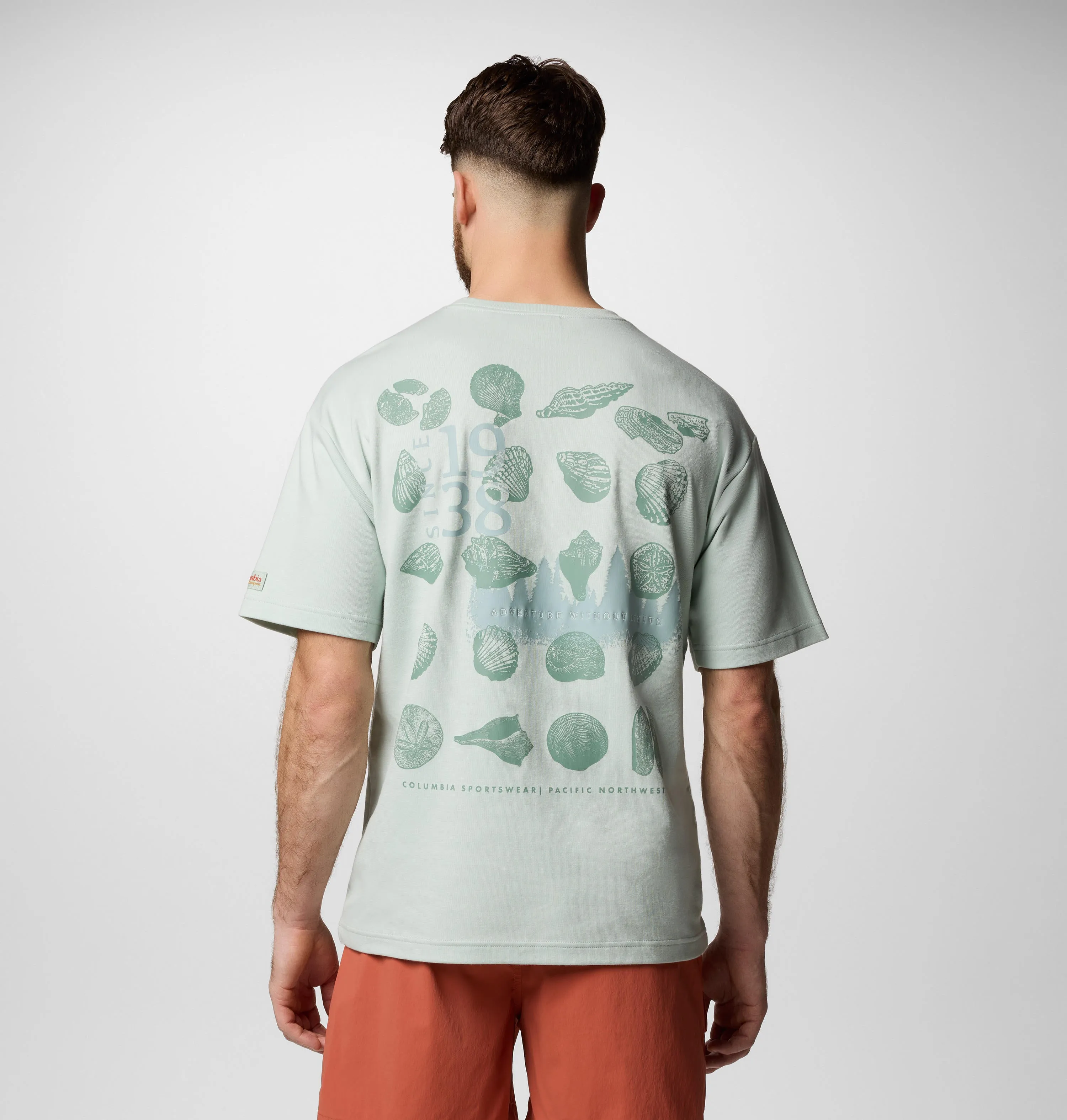 Columbia Men Green Sun Protection CSC Heritage Graphic Tshirt