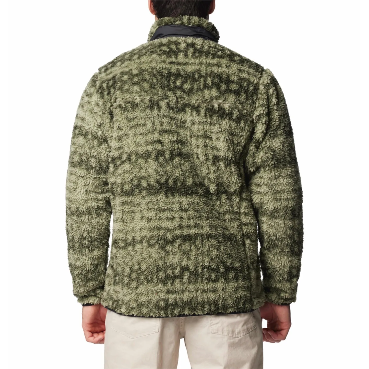 Columbia Men Green Winter Pass Printed II Fleece Jacket