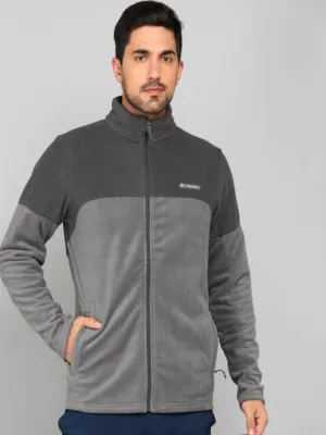 Columbia Men Grey Basin Trail III Fleece Jacket