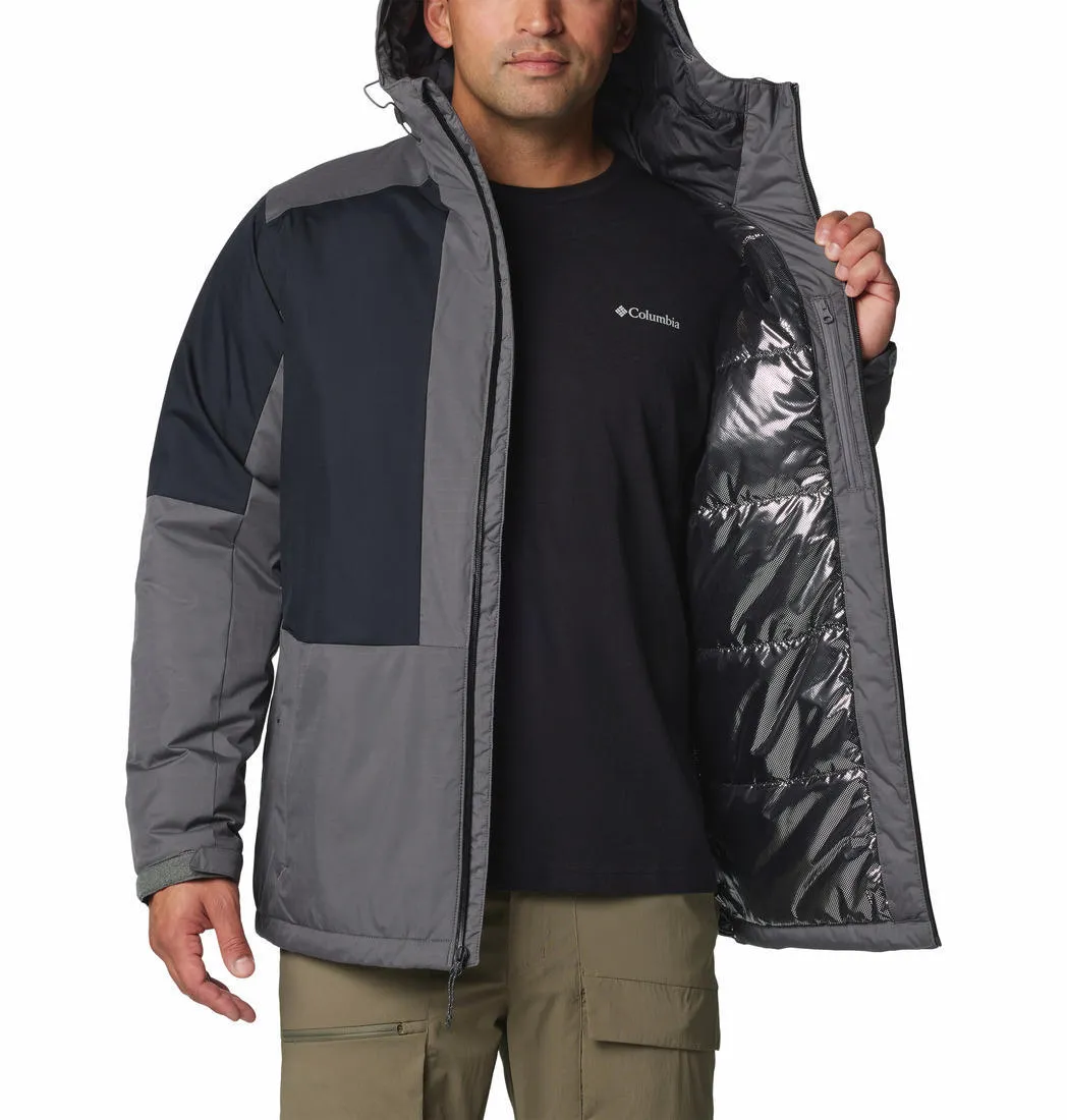 Columbia Men Grey Omni-Heat Reflective Point Park II Insulated Jacket