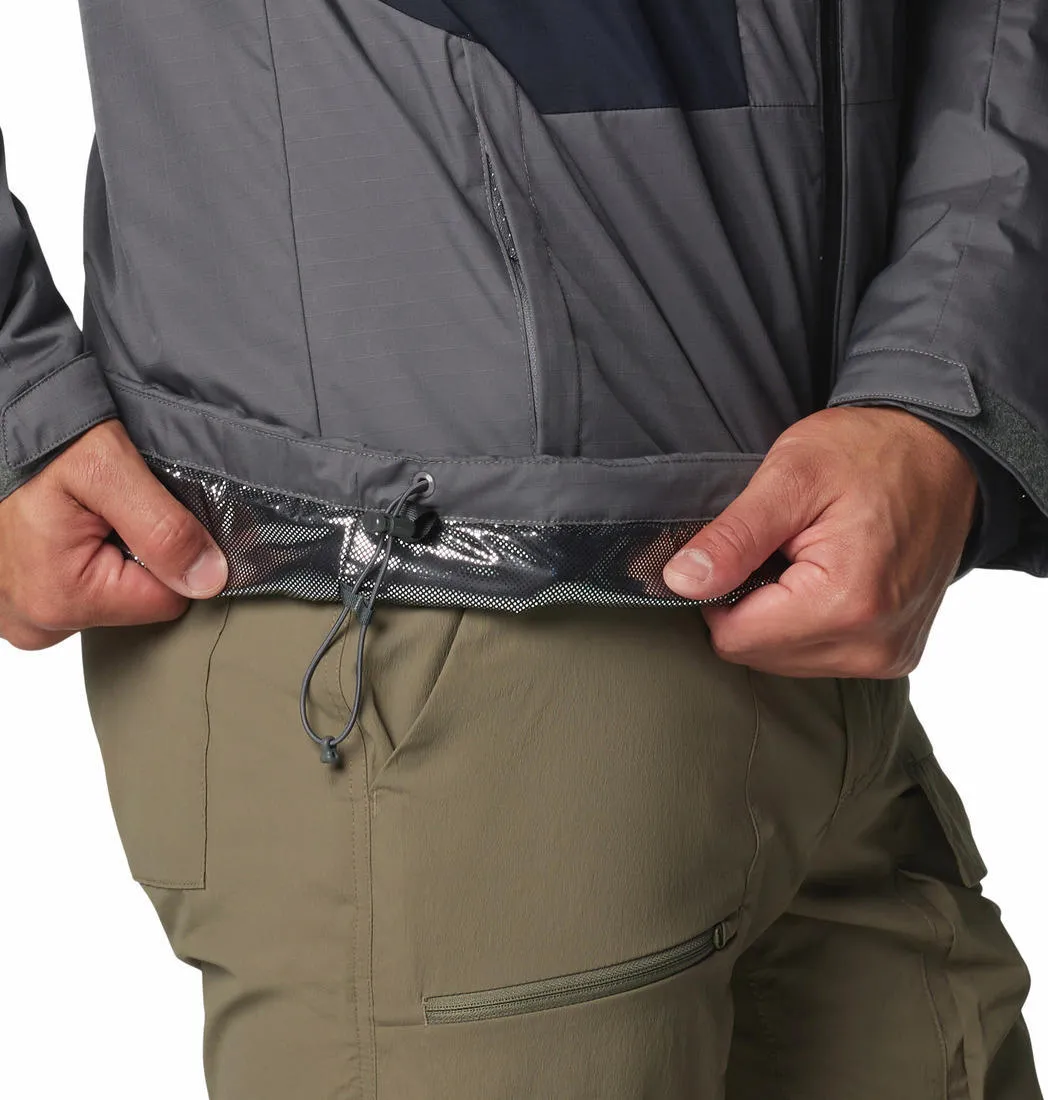 Columbia Men Grey Omni-Heat Reflective Point Park II Insulated Jacket