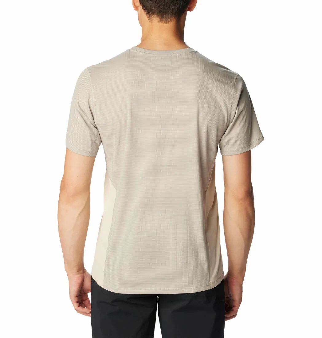 Columbia Men Grey Omni-Wick Cirque River Graphic Crew Tshirt