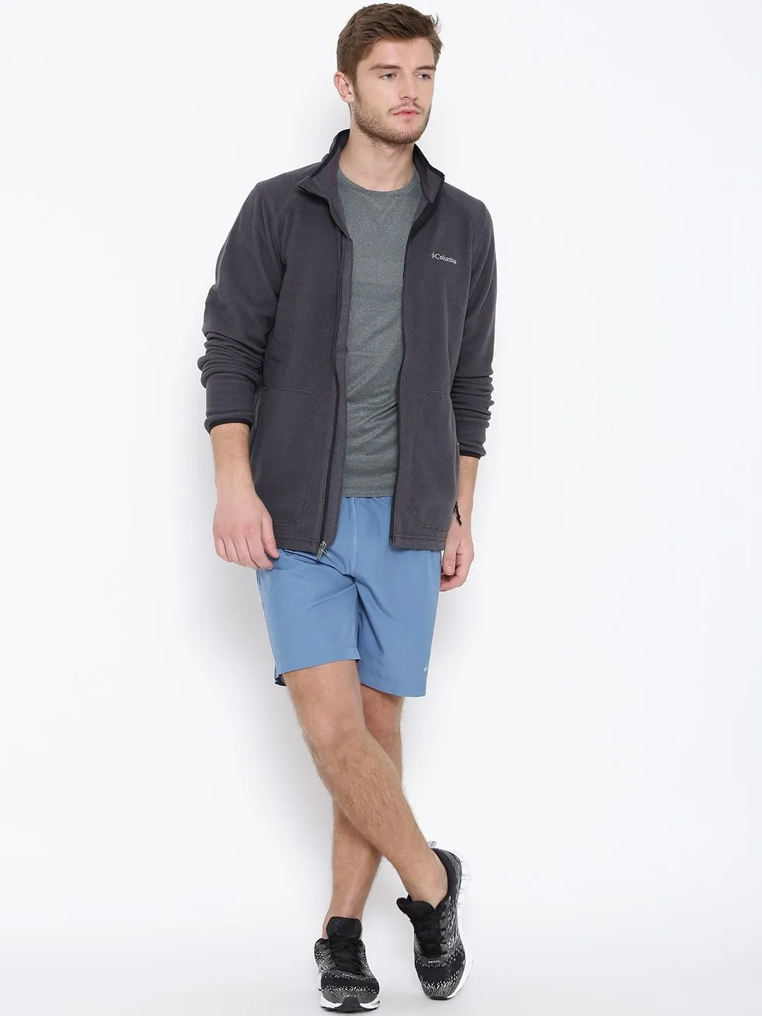 Columbia Men Grey Omni-Wick High and Dry II Tshirt