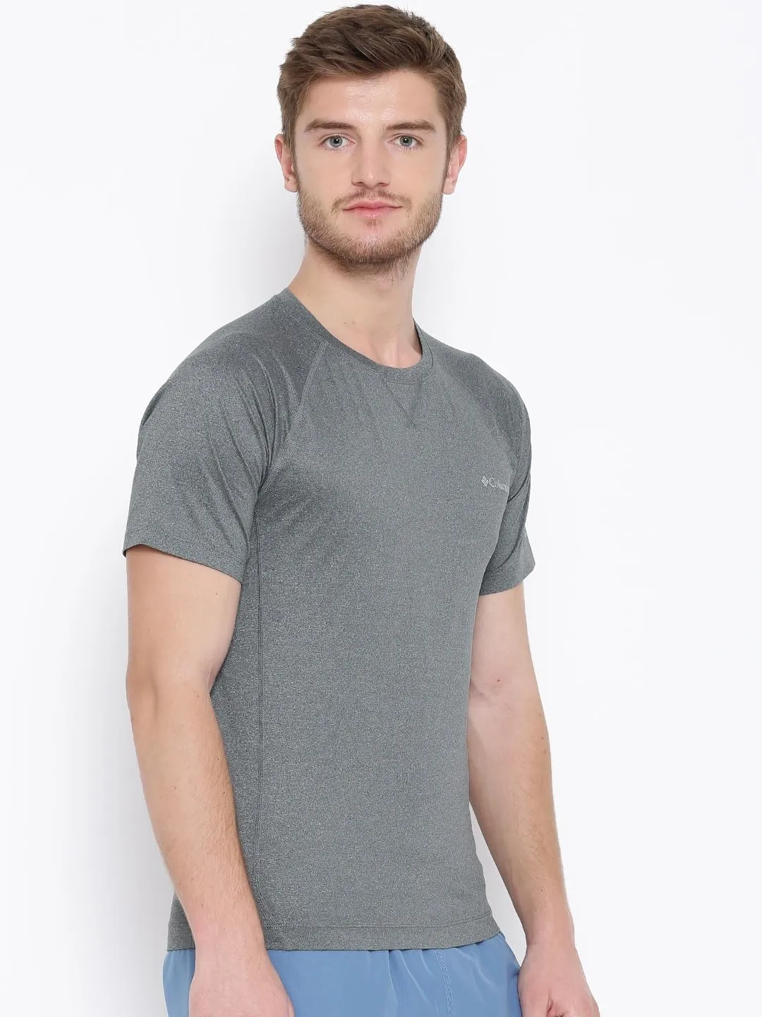 Columbia Men Grey Omni-Wick High and Dry II Tshirt