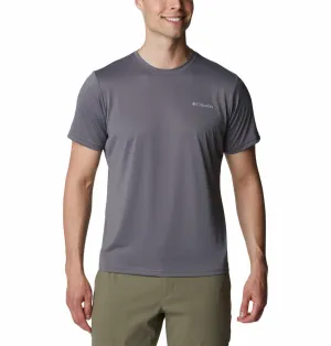Columbia Men Grey Omni-Wick Hike Crew Tshirt
