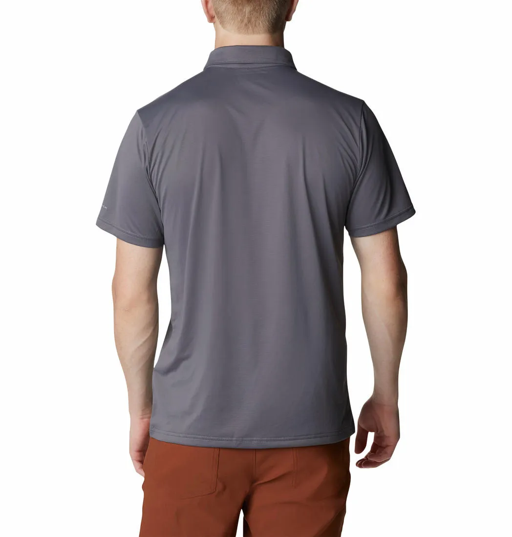 Columbia Men Grey Omni-Wick Hike Polo Tshirt