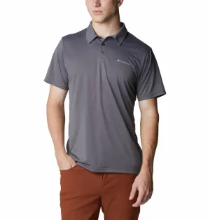 Columbia Men Grey Omni-Wick Hike Polo Tshirt