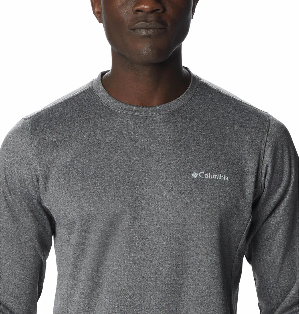 Columbia Men Grey Omni-Wick Park View Crew Fleece Jacket