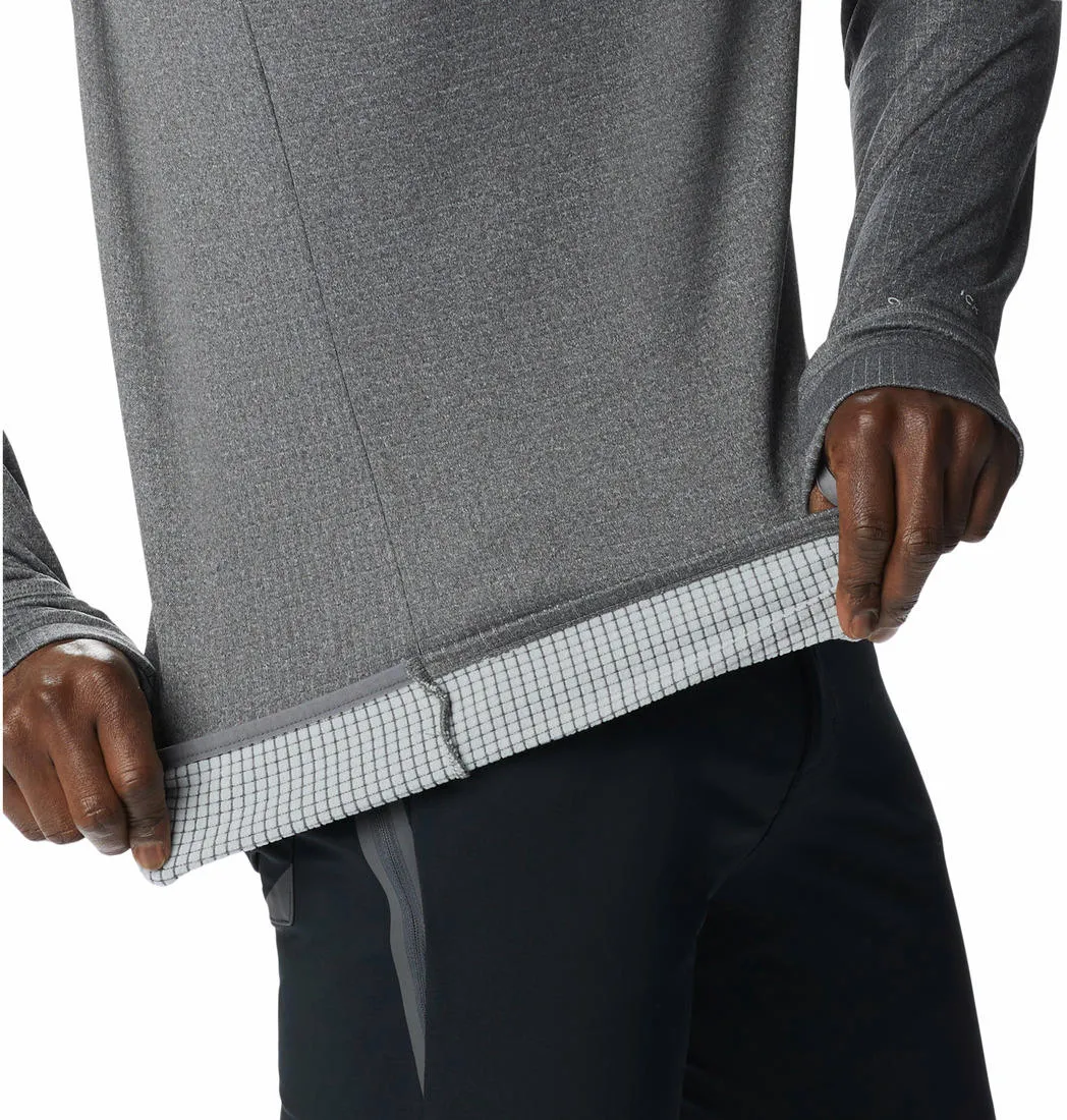 Columbia Men Grey Omni-Wick Park View Crew Fleece Jacket