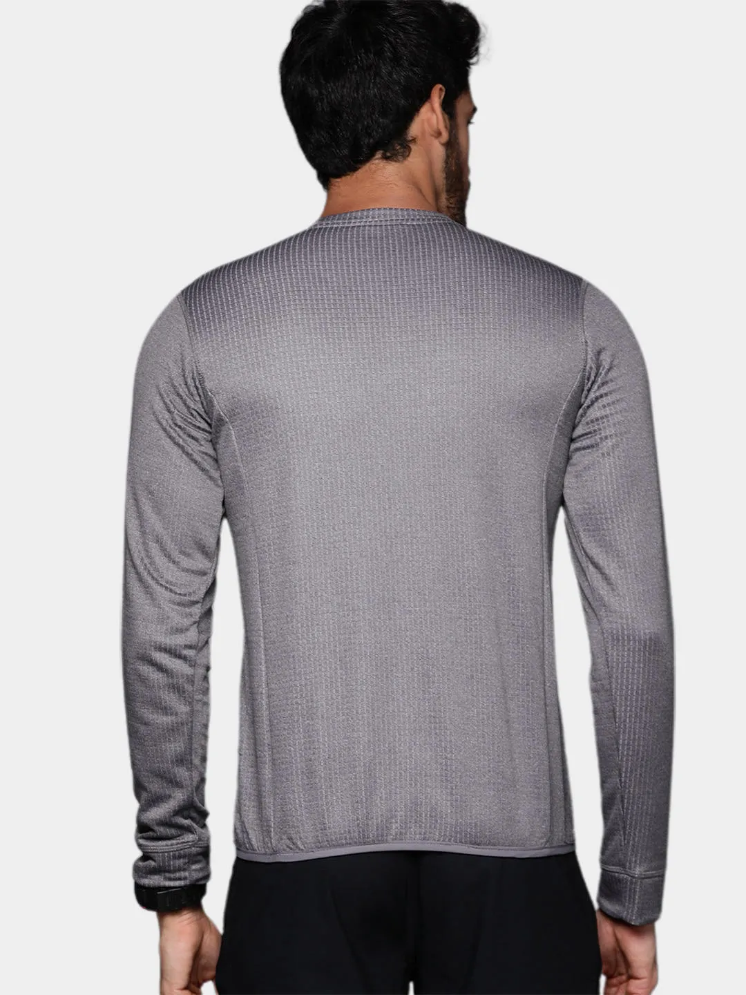 Columbia Men Grey Omni-Wick Park View Crew Fleece Jacket